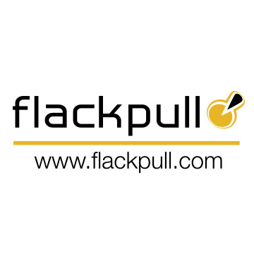 Flackpull, logotype, illustration 3D, web design, stand